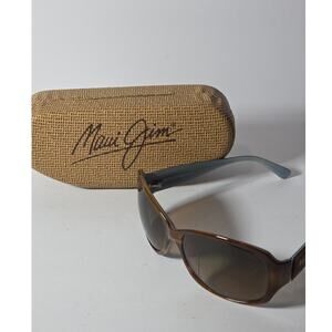 Maui Jim Nalani MJ 295-03T Sunglasses Brown Tortoise on Blue Frames Only +case